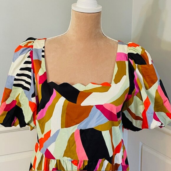 Crosy by Mollie Birch Vibrant Abstract Irby Jumpsuit Relaxed Fit Medium - Picture 2 of 8